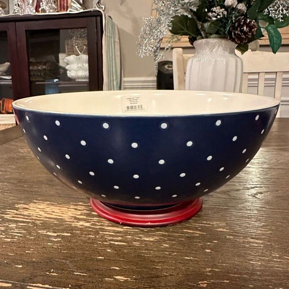 kate spade Dining Lenox X Kate Spade Larabee Dot Navy Blue Mixing